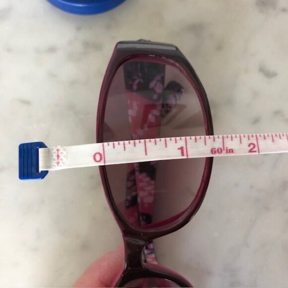 VERSACE Cat Eye Temple Medusa RX Sunglasses Italy Pink White Brown 9617-3 - Picture 15 of 17